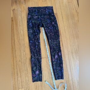 Lululemon High-Rise Wunder Under Leggings – Floral Print – Size 4